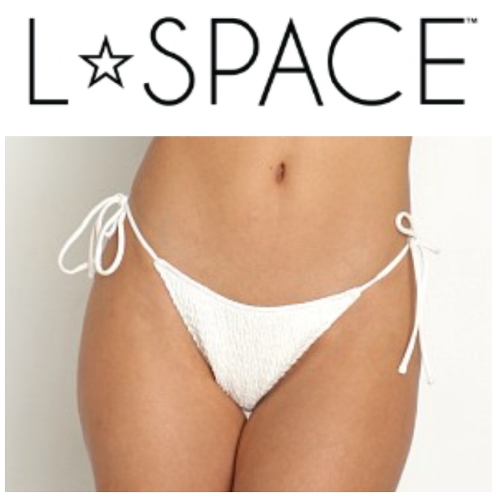 NEW L•Space Aubree Tie Side Bitsy Bikini Bottoms